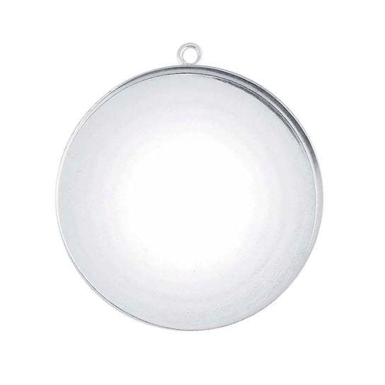 Sterling silver round bezel component, Cabochon or resin mounting