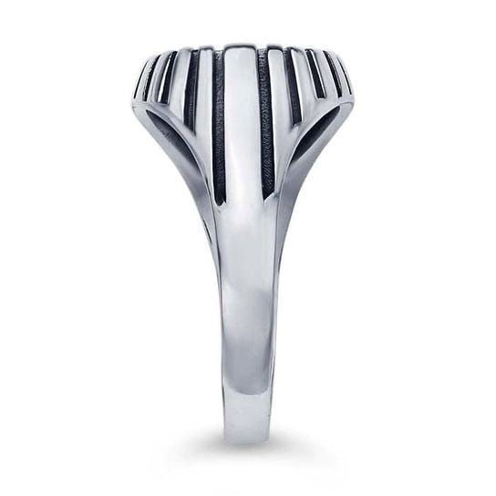 Men's 925 sterling silver oval cabochon ring mounting, size options available