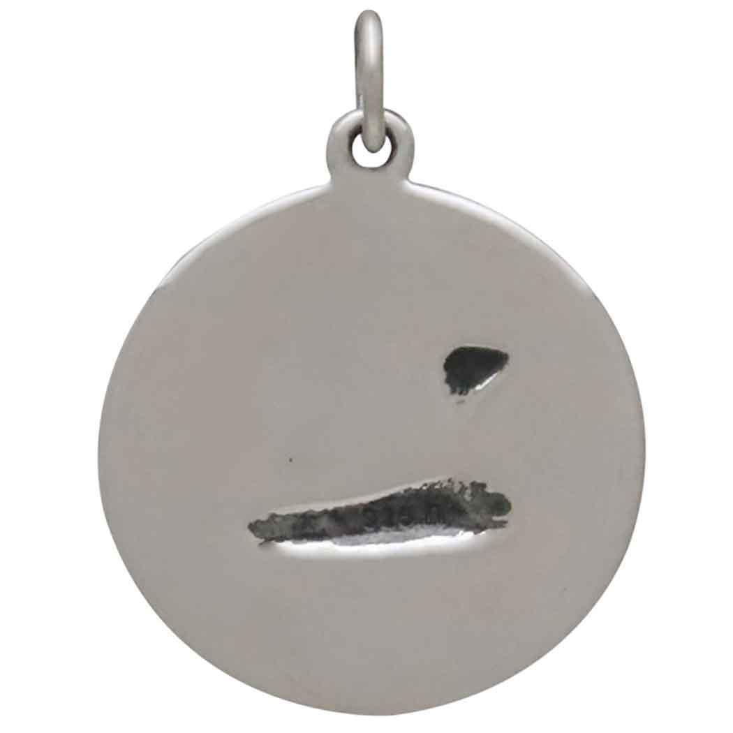 Sterling Silver Loon with Baby Pendant 24x18mm