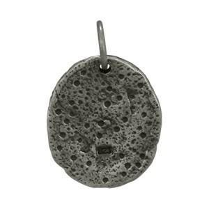 Sterling Silver Ancient Coin Charm - Ganesh 21x13mm