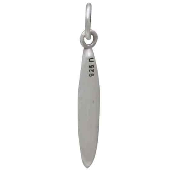 Sterling Silver Small Kayak Charm 23x4mm