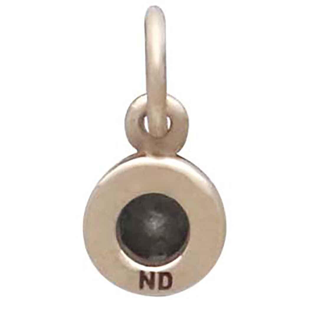 Bronze May Birthstone Charm 11x6mm