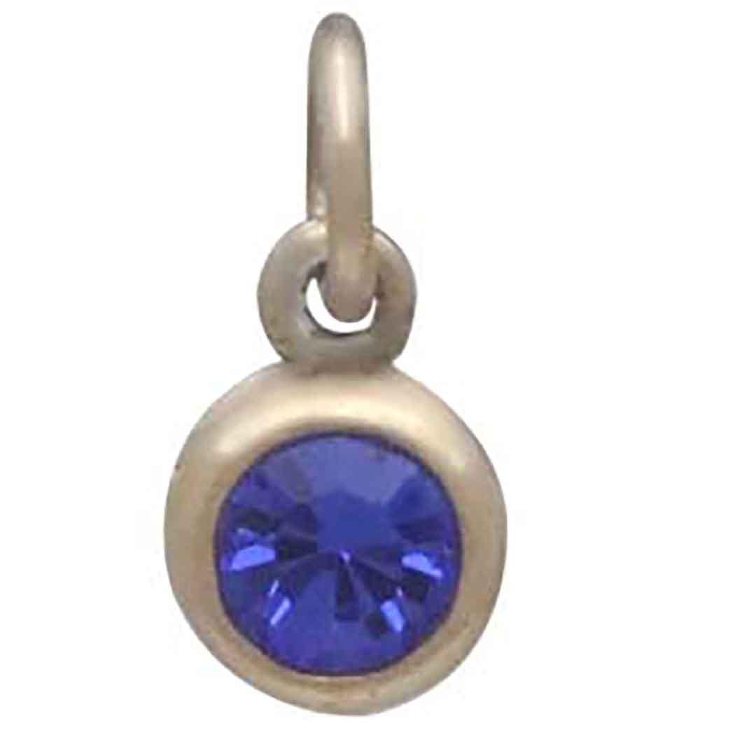 Bronze September Birthstone Charm 11x6mm