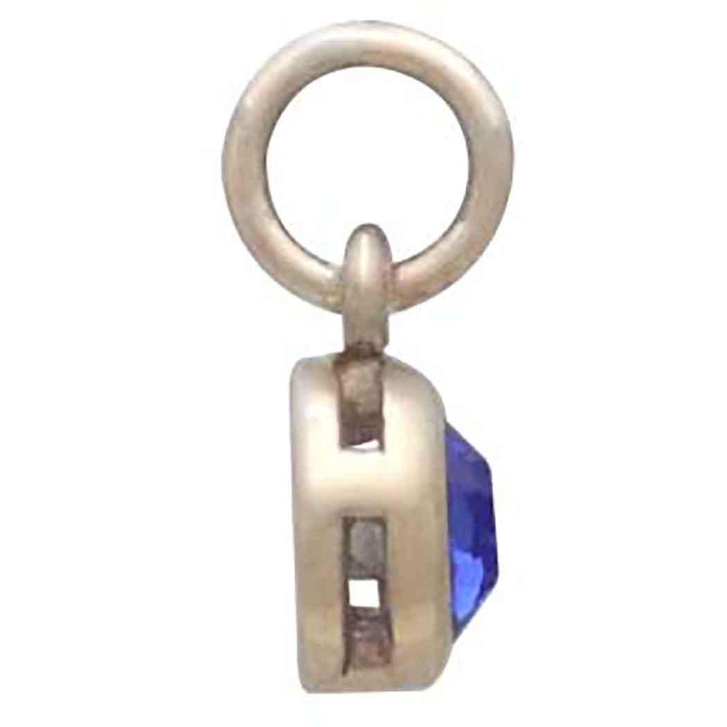 Bronze September Birthstone Charm 11x6mm