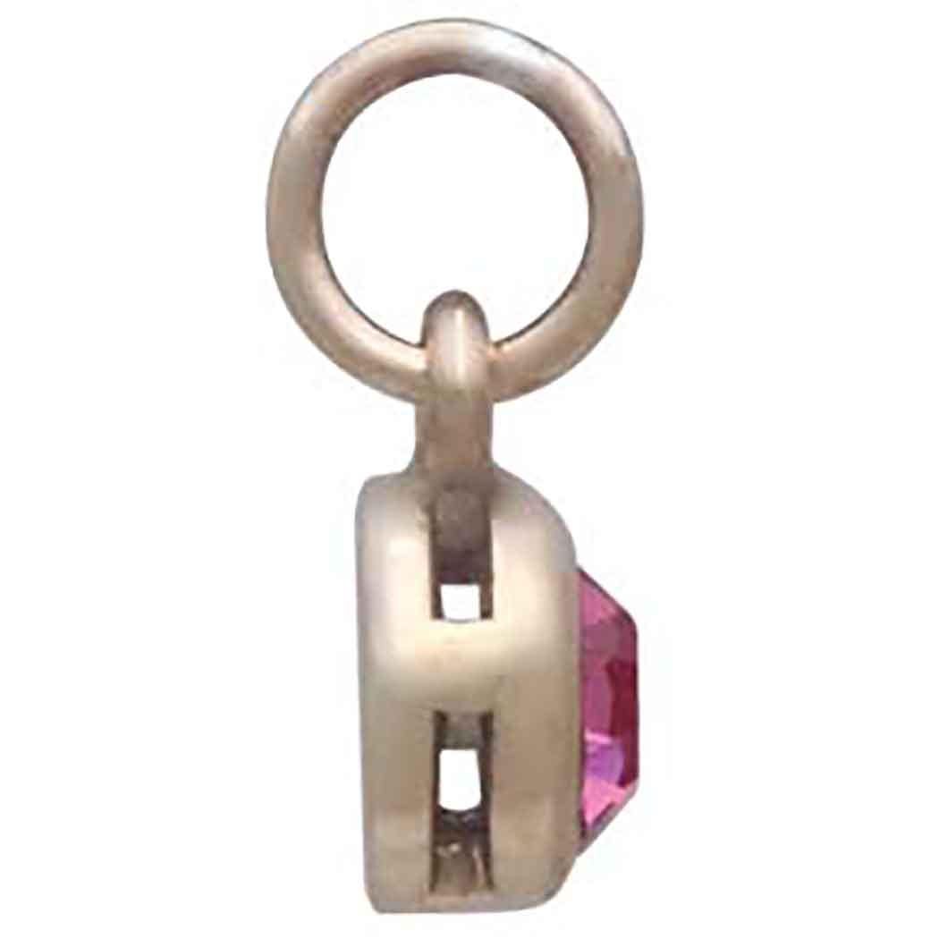 Bronze October Birthstone Charm 11x6mm