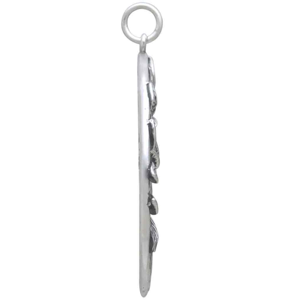 Sterling Silver Dimensional Tree of Life Pendant 36x30mm