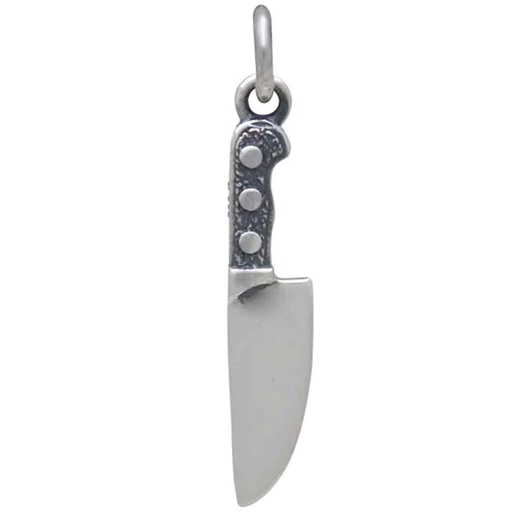 Sterling Silver Kitchen Knife Charm 24x4mm