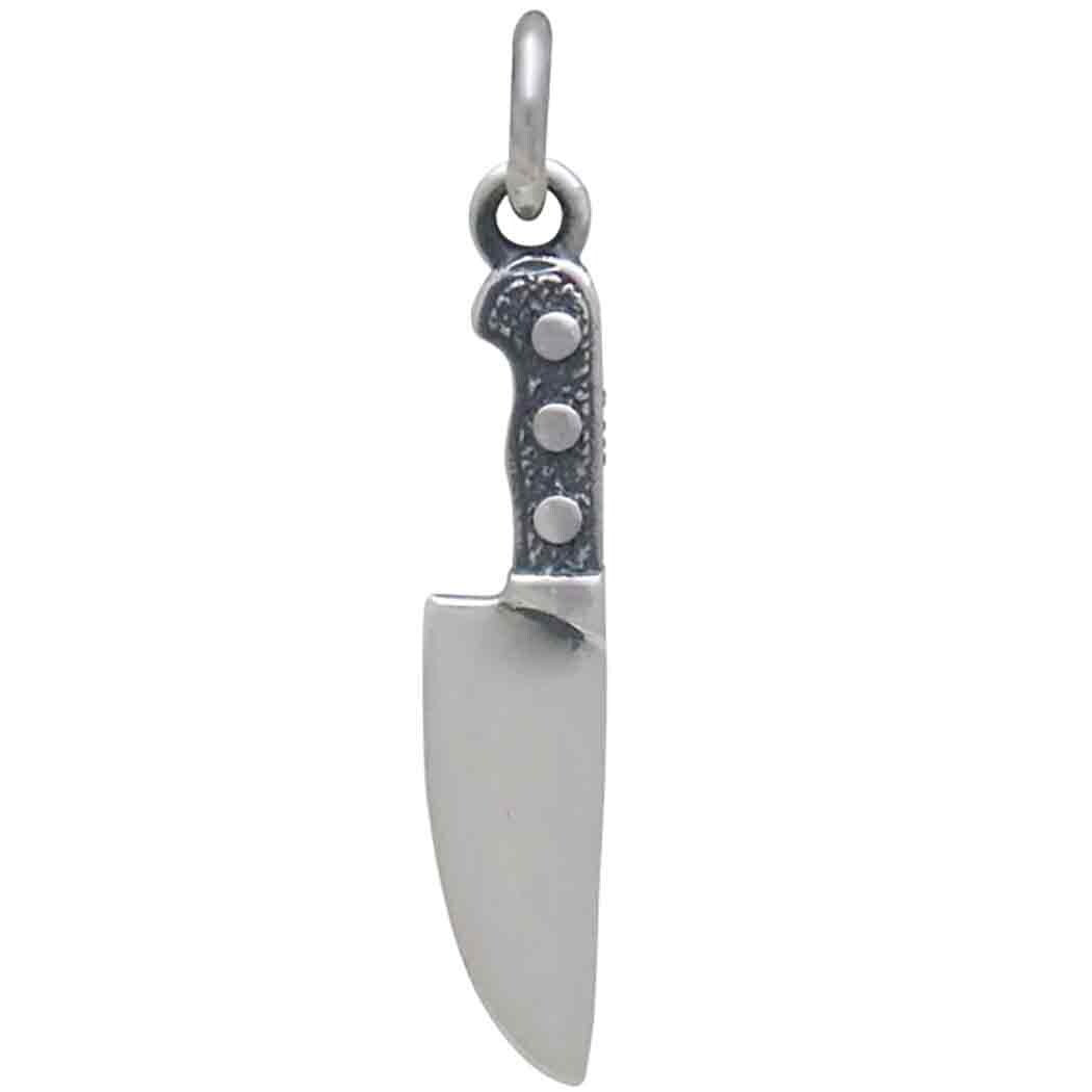 Sterling Silver Kitchen Knife Charm 24x4mm