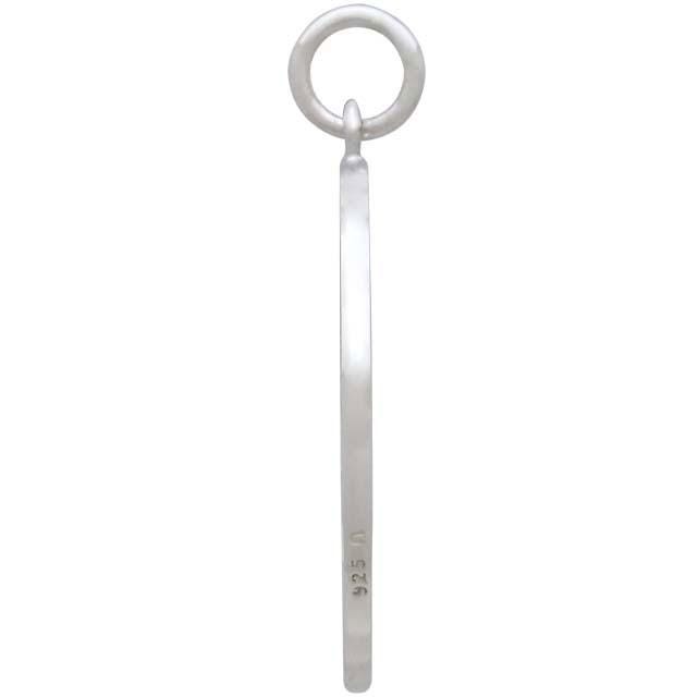 Sterling Silver Openwork Earth Element Charm 25x20mm