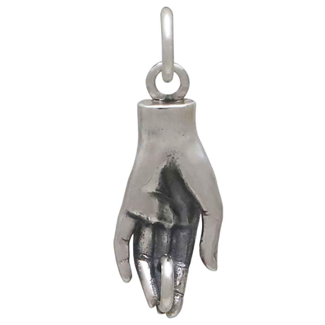Left or Right Hand with Hidden Loop Charm 21x7mm, you choose.
