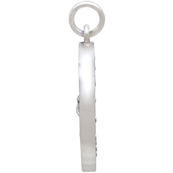 Sterling Silver Astrology Taurus Pendant 24x18mm