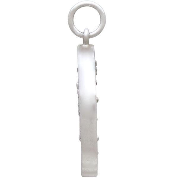 Sterling Silver Astrology Gemini Pendant 24x18mm