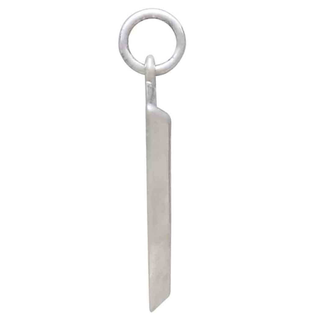 Sterling Silver Shield Charm 23x15mm