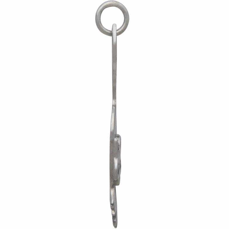 Sterling Silver Raccoon Charm 32x12mm