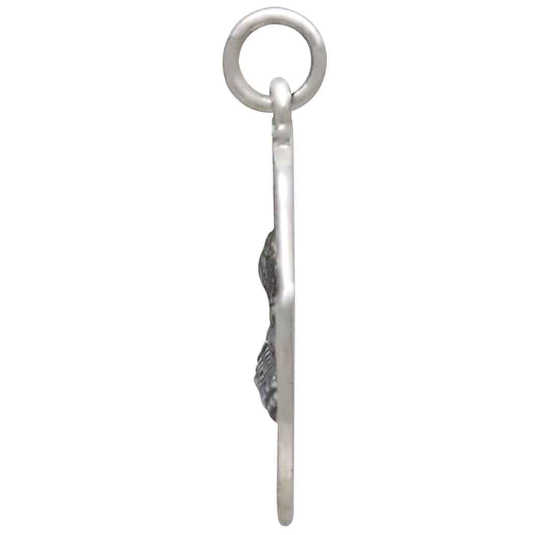 Sterling Silver Loon with Baby Pendant 24x18mm