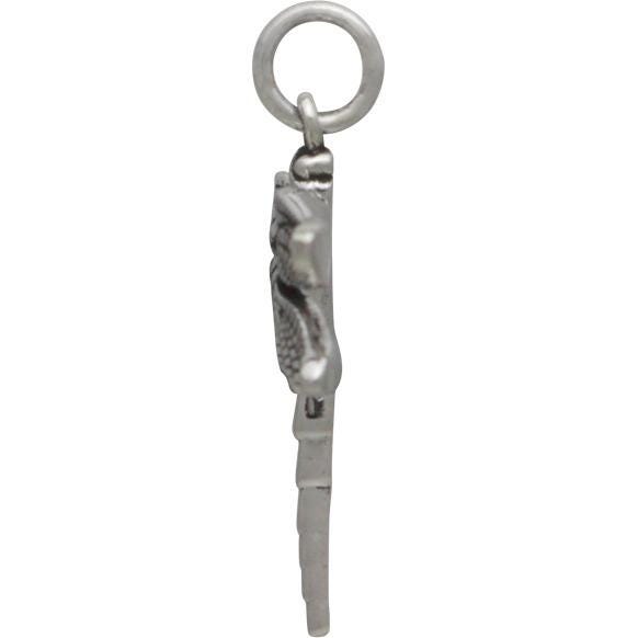 Sterling Silver Large Detailed Dragonfly Charm 24x20mm