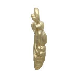 Solid 14K Gold Small Bee Charm 10x12mm no jumpring