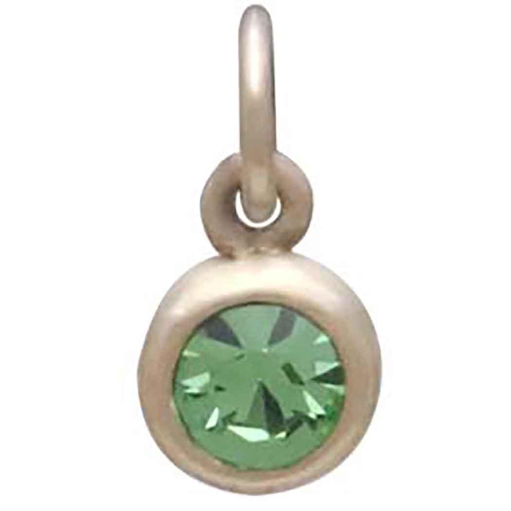 Bronze August Birthstone Charm 11x6mm
