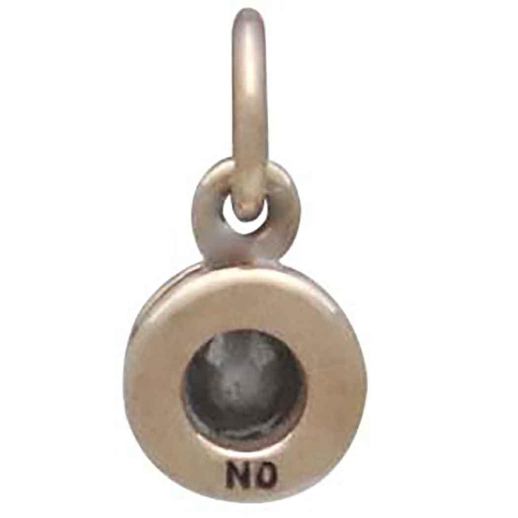 Bronze September Birthstone Charm 11x6mm