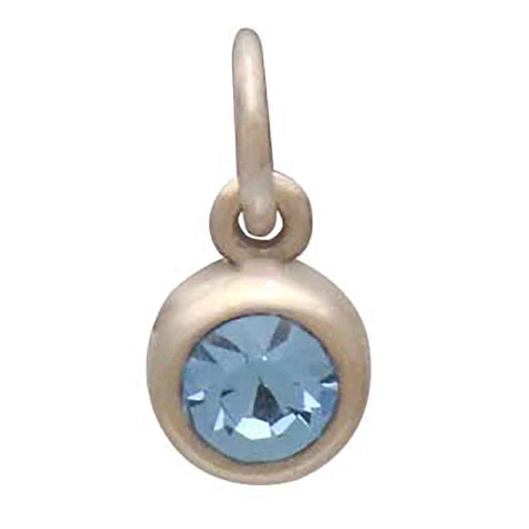 Bronze December Birthstone Charm 11x6mm