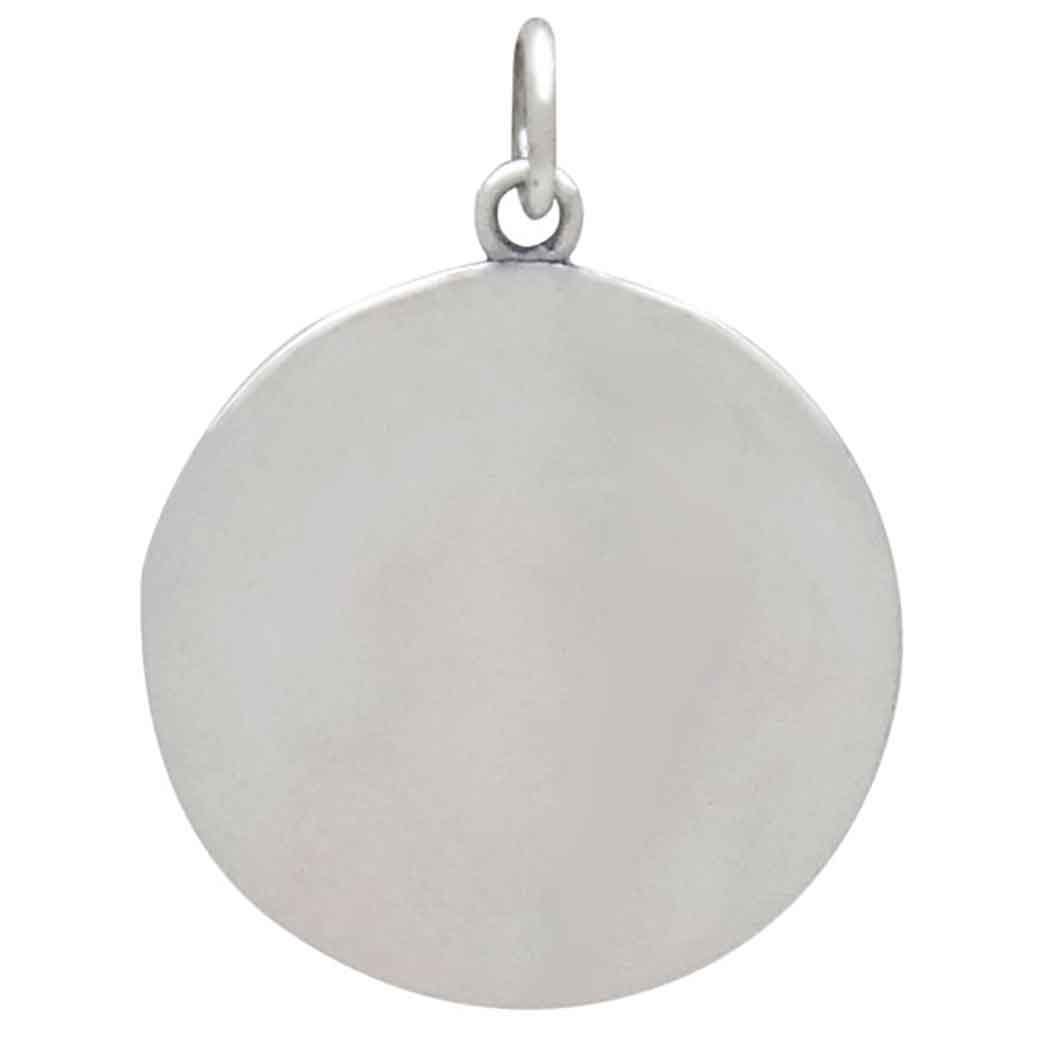 Sterling Silver Diver and Fish Charm 24x18mm