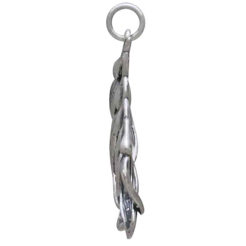 Sterling Silver Kelp Pendant 31x13mm