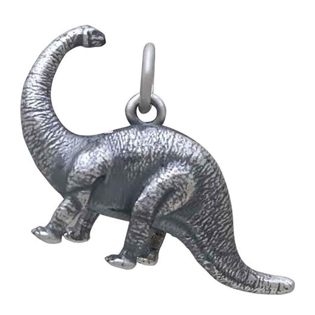 Sterling Silver Brontosaurus Dinosaur Charm