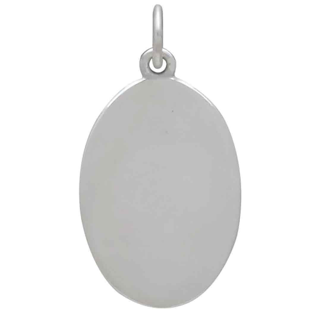 Silver Cosmo Charm - October Birthflower 25x13mm