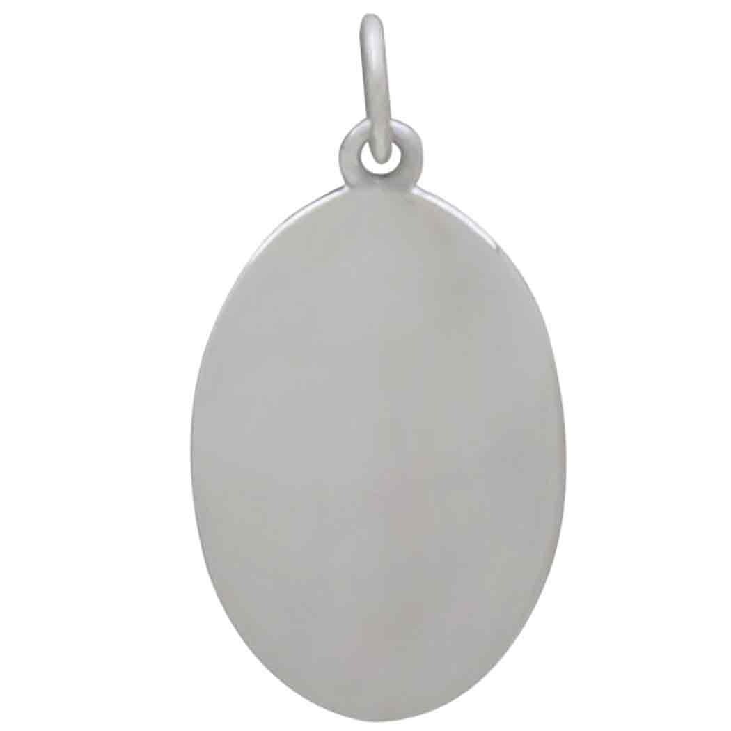 Silver Narcissus Charm - December Birthflower 25x13mm