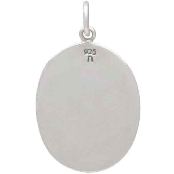 Sterling Silver Tree Pendant with Pearl Moon