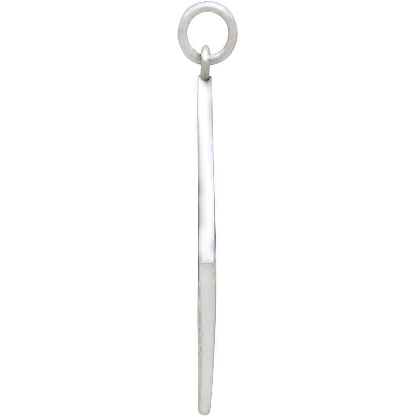 Sterling Silver Mountain Charm in Diamond Frame 33x20mm