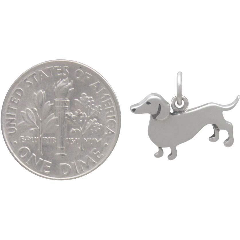 Sterling Silver Dachshund Dog Charm