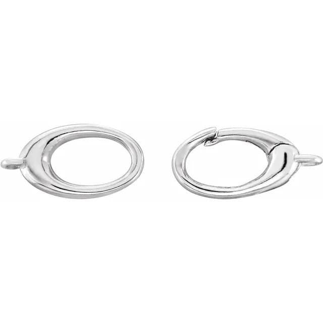 Double Triggerless Lobster Clasp in Sterling Silver or 14k Gold