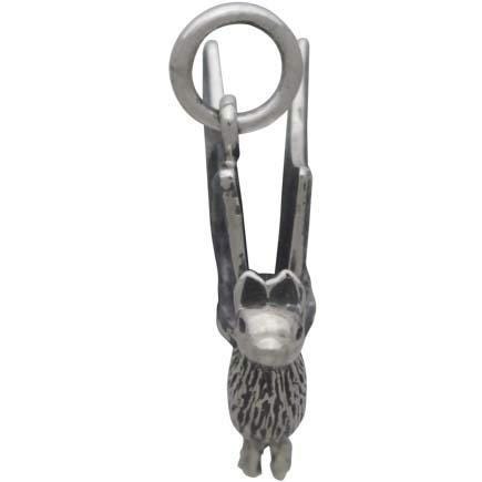 Sterling Silver Flying Bat Charm 16x13mm