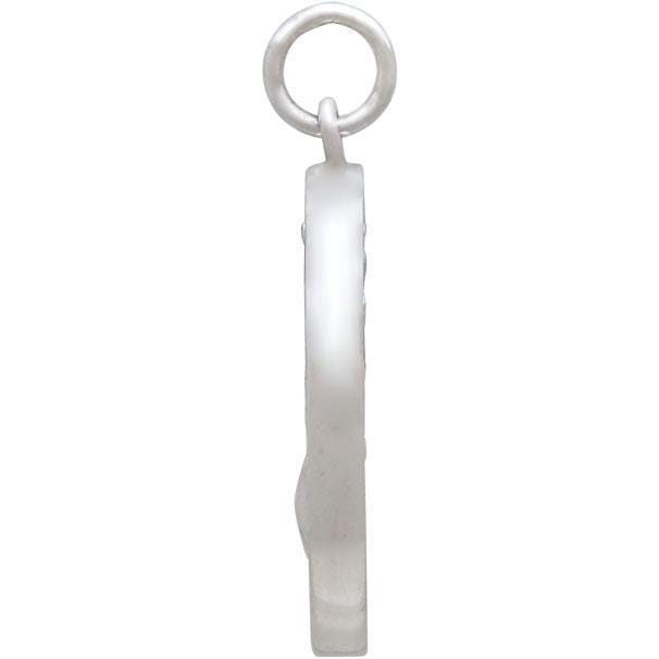 Sterling Silver Astrology Cancer Pendant 24x18mm