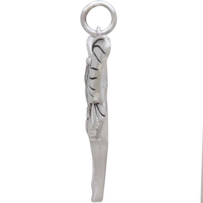 Sterling Silver Luna Moth Pendant 28x24mm