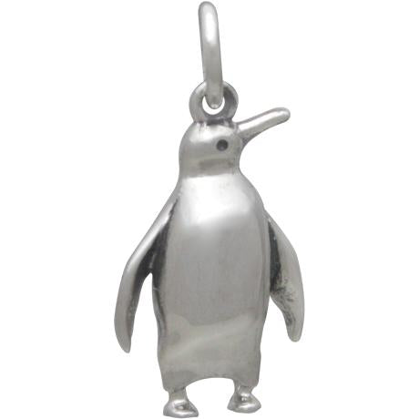 Sterling Silver Penguin Charm 20x9mm