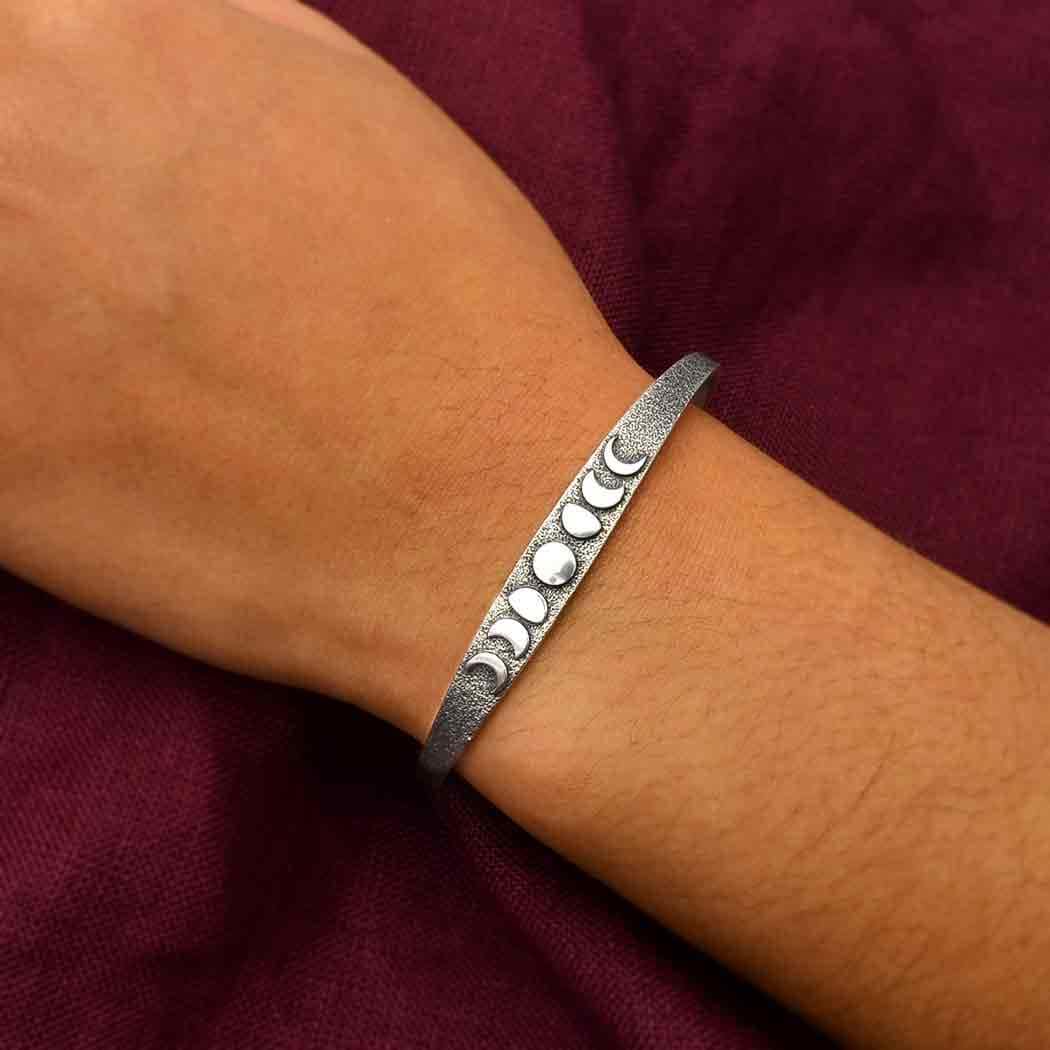 Sterling Silver Moon Phase Bracelet