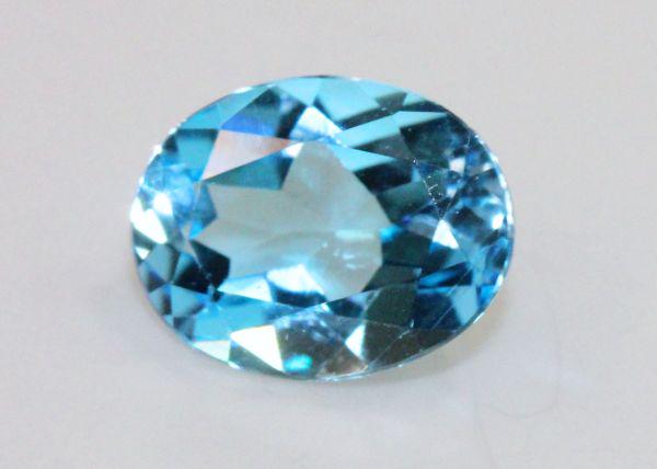Oval Shape Swiss Blue Topaz in AA Grade, choose your size