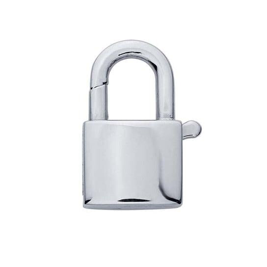 Sterling Silver 17.8mm Square Padlock Clasp