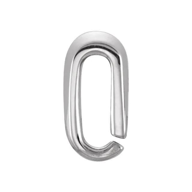 Snap-on bail, in Sterling Silver, or 14k Gold, 4 sizes available