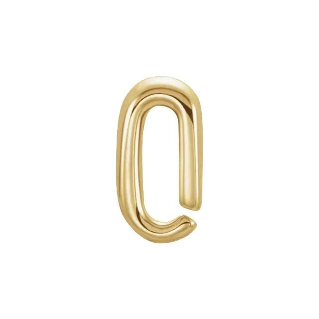 Snap-on bail, in Sterling Silver, or 14k Gold, 4 sizes available