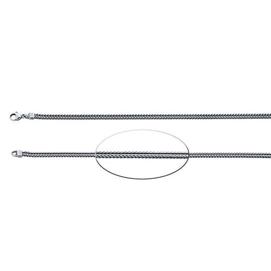 Sterling Silver 3.5mm Oxidized Square Foxtail Chain, choose your length...