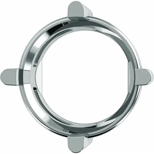 Round Basket Slide Pendant Mounting in Sterling silver or 14k Gold, choose your setting size