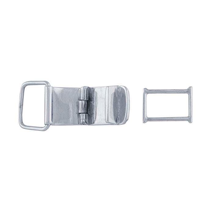 Sterling Silver 18 x 12mm Fold-Over Clasp, Multi-Strand