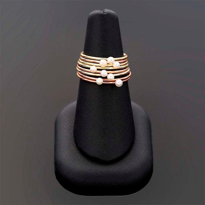 Pearl Ring Mounting, choose your metal Sterling Silver or Gold filled