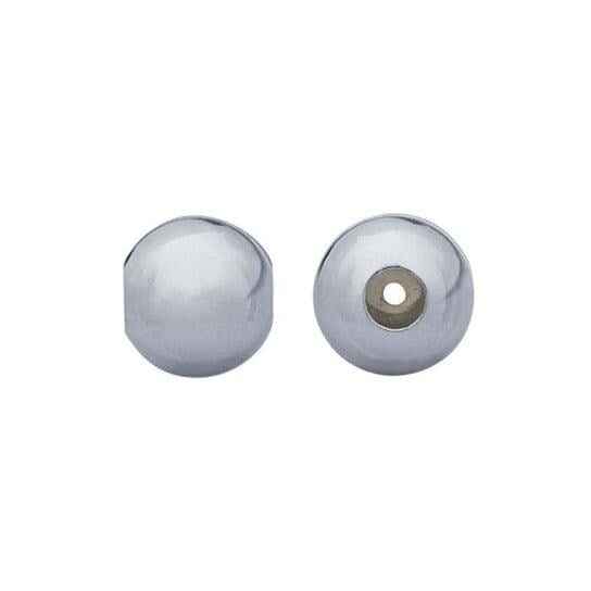 Sterling Silver Smart Bead with Silicone Insert - 8mm (Pair)