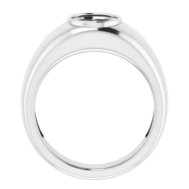 Sterling Silver 10x8 mm Oval Ring Mounting
