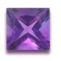 3 mm Square Shape African Amethyst in AAA Grade