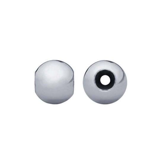 Sterling Silver Smart Bead with Silicone Insert - 8mm (Pair)
